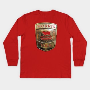 Vintage 1940s Morris van bonnet badge Kids Long Sleeve T-Shirt